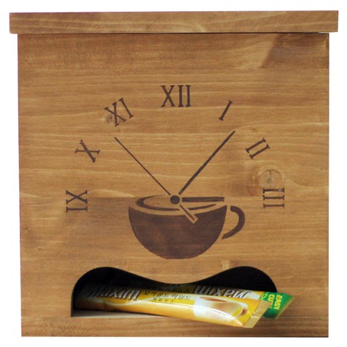스코홈 핸드메이드 커피 보관함 Coffee Time 2, 오크, 1개, 1개