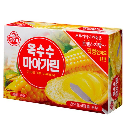 오뚜기 옥수수 마아가린, 200g, 2개