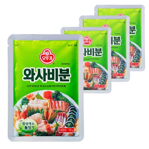 오뚜기 와사비분, 35g, 4개