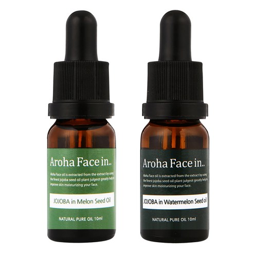 아로하트리즈 아로하페이스인 오일 세트, 멜론씨드 10ml + 수박씨드 10ml, 1세트