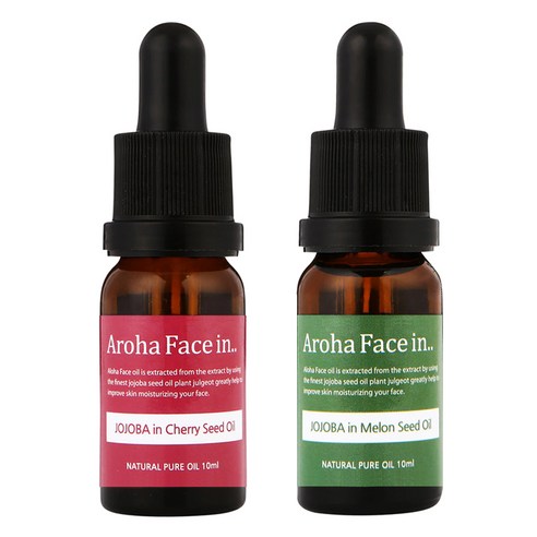 아로하트리즈 아로하페이스인 오일 세트, 체리씨드 10ml + 멜론씨드 10ml, 1세트