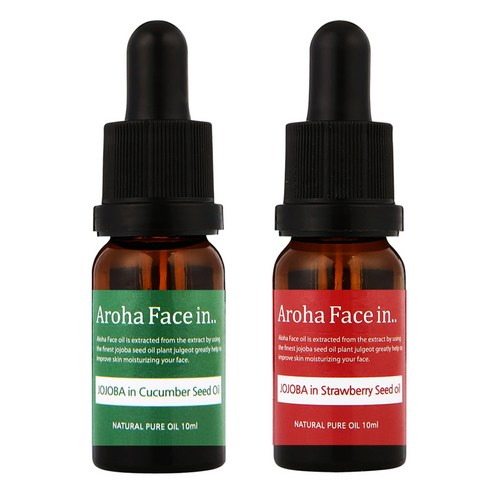 아로하트리즈 아로하페이스인 오일 세트, 오이씨드 10ml + 딸기씨드 10ml, 1세트