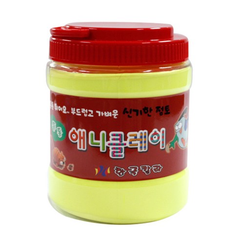 애니클레이 버켓, 형광노랑, 500g