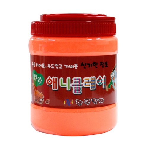 애니클레이 버켓, 형광오렌지, 500g