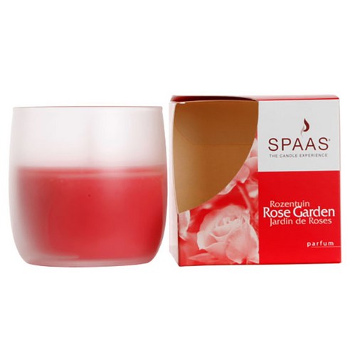 스파스 유리컵 향초, 로즈가든, 1개