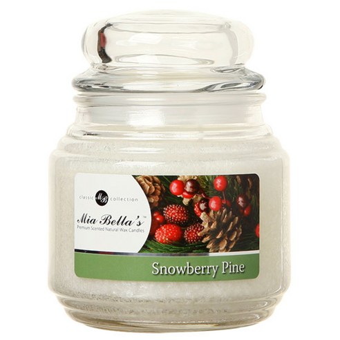 미아벨라 클래식 컬렉션 팜왁스 자캔들 미디엄 454g, Snowberry Pine, 1개