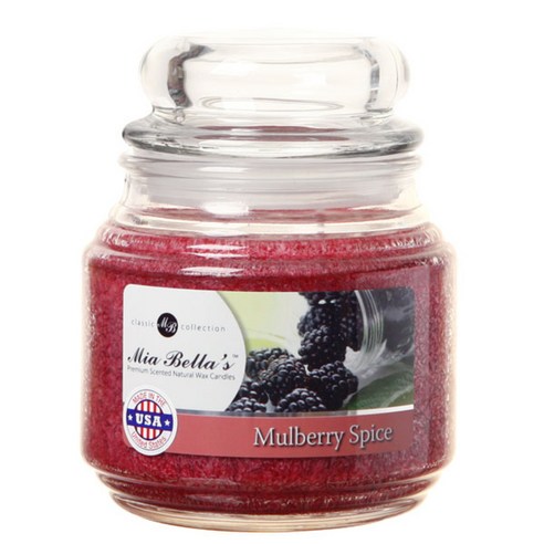 미아벨라 클래식 컬렉션 팜왁스 자캔들 미디엄 454g, Mulberry Spice, 1개