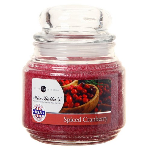 미아벨라 클래식 컬렉션 팜왁스 자캔들 미디엄 454g, Spiced Cranberry, 1개