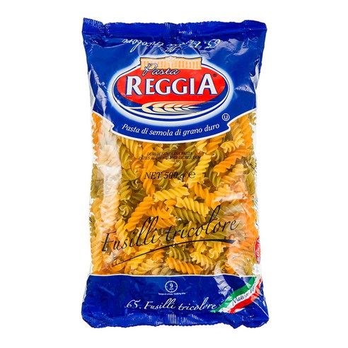 레지아 삼색푸질리 파스타면, 1개, 500g