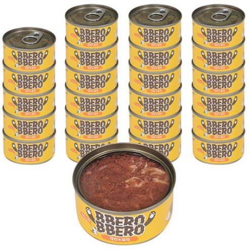 뻬로뻬로 간식캔, 치킨 + 참치 혼합맛, 24개