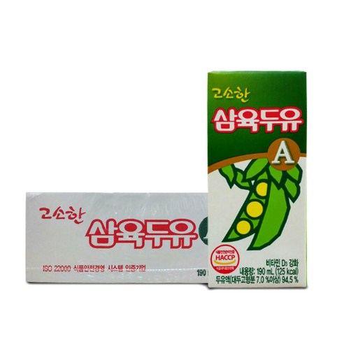 삼육두유 고소한 맛 A, 190ml, 24개