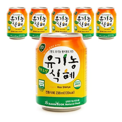 삼육 유기농 식혜, 238ml, 6개