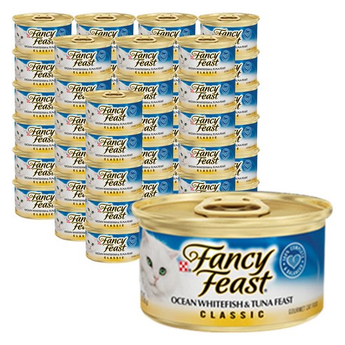 팬시피스트 참치와 흰살생선 고양이 주식캔 3p, 생선, 85g, 48개