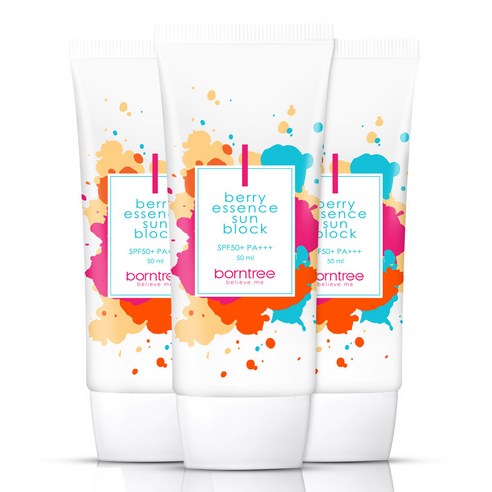 본트리 베리 에센스 선블럭 SPF50+ PA+++, 50ml, 3개입