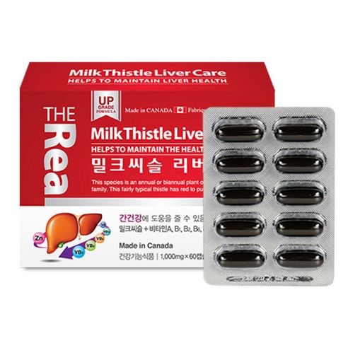 더리얼 밀크씨슬 리버케어, 60개입, 1개