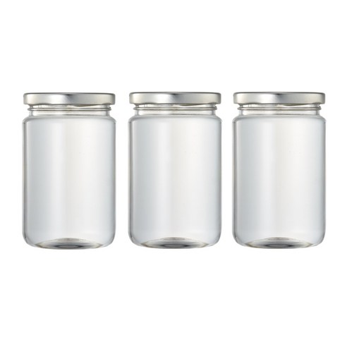 트라이탄 저장병 금속 실버마개, 250ml, 3개