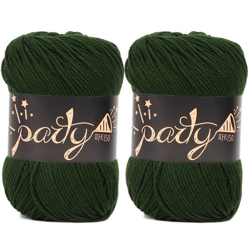 브랜드얀 파티50 뜨개실 2p, 66 진올리브