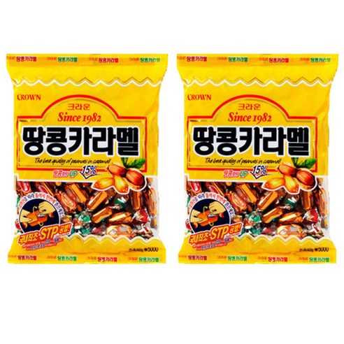 크라운 땅콩카라멜, 324g, 2개