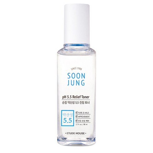 에뛰드하우스 순정 약산성 5.5 진정 토너, 80ml, 1개