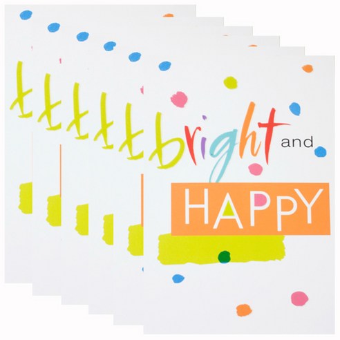 홀마크 생일 축하 카드, bright&HAPPY WWV2017, 6개입