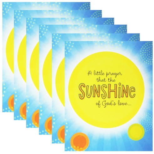 홀마크 생일 축하 카드, SUNSHINE CEY1524, 6개입