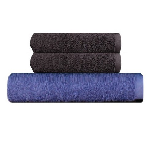송월 타월 호텔용 바스타월 파랑 + 호텔용 프리미엄무지 170g 타월 2p, 진회색, 1세트