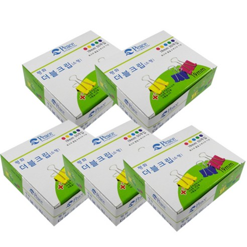 평화 더블 크립 칼라 혼합 50p, 소, 5개입
