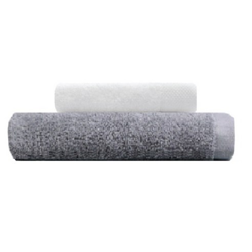 송월타월 호텔용 바스타월 회색 + 호텔용 타월 140g, 화이트, 1세트
