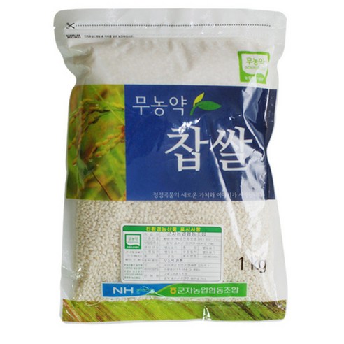 군자농협 무농약 찹쌀, 1kg, 1개