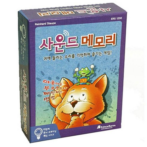 에듀카코리아 다함께트레이닝 보드게임 사운드 메모리, 혼합 색상, 1개