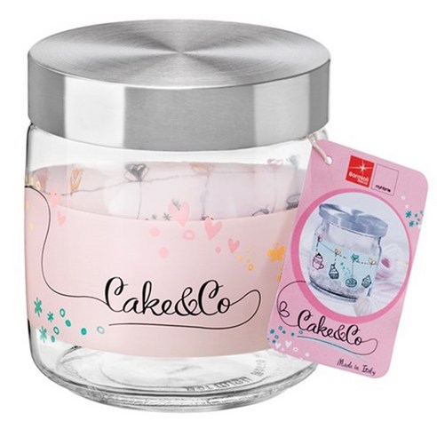 보르미올리 기아라 케잌&코 유리저장병 핑크, 750ml, 1개