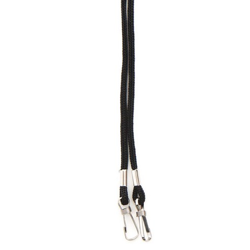 VIC 양줄고리 명찰줄 3mm, 검정색, 50개입