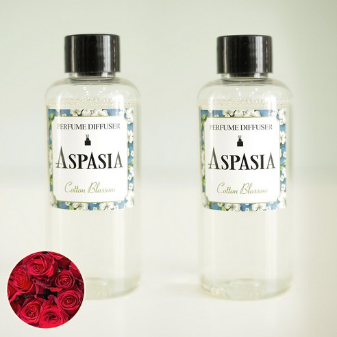 아스파시아 디퓨저 리필 오일 2p, 레드 로즈, 100ml