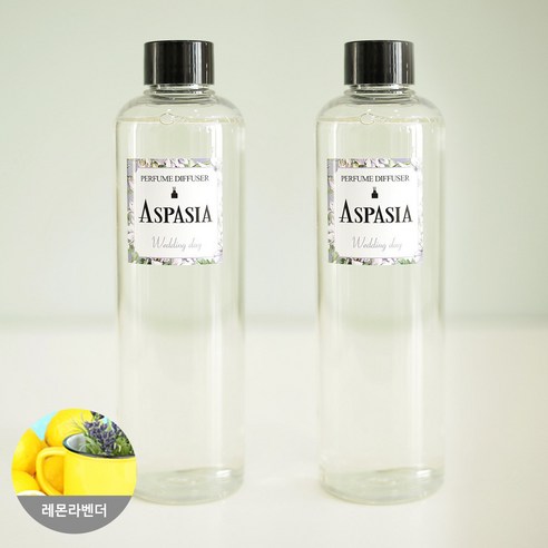 아스파시아 디퓨저 리필 오일 2p, 레몬 라벤더, 300ml