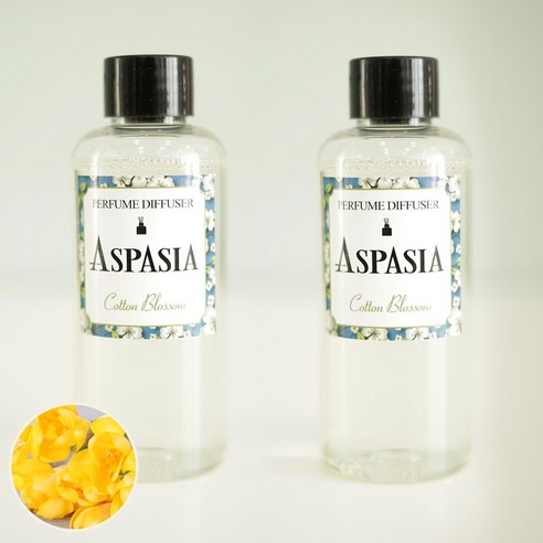 아스파시아 디퓨저 리필 오일 2p, 잉글리쉬 페어&프리지아, 100ml