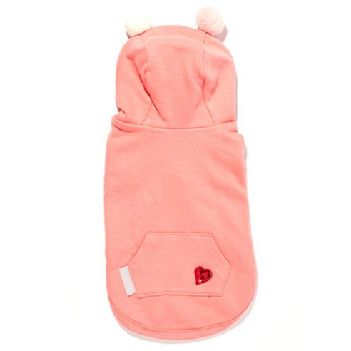 패리스힐튼 Pompom Hoody 강아지 후드티, Pink