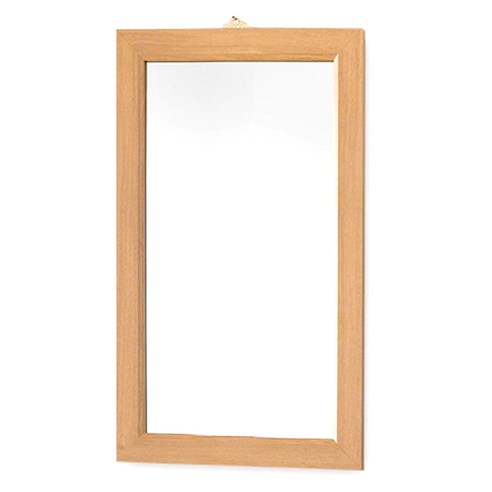 우드웰 벽걸이 사각거울 400 x 600 mm, 아카시아