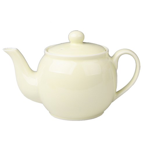 차모아 캐서린 미니멀 컬러티포트 티팟, 크림, 500ml