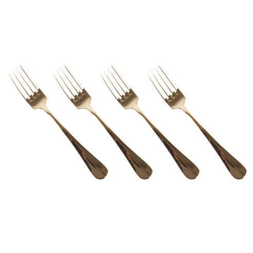 어퍼테이블 커트러리 브런치용 포크, 골드, 4개