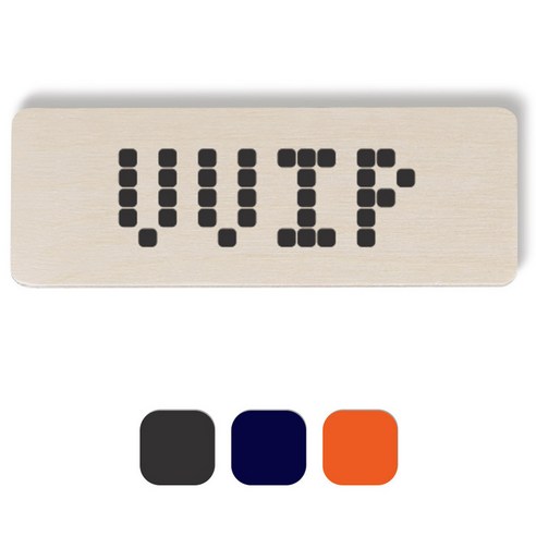 1AM 픽셀도어사인 직사각 + 5mm 픽셀 스티커 3p, 진회색, 군청색, 주황색