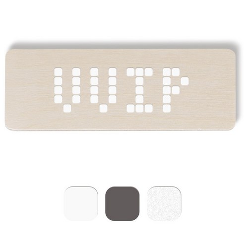 1AM 픽셀도어사인 직사각 + 5mm 픽셀 스티커 3p, 흰색, 연회색, 반사