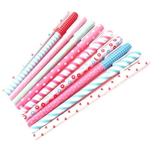 달달 컬러 젤펜 10종 세트, Purple, Green, Pink, Blue, Red, Light blue, Orange, Dark blue, Light green, Black, 1세트