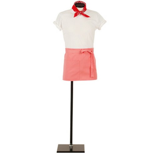 플러스원키친웨어 액티브 숏 앞치마, Floral PINK, 1개