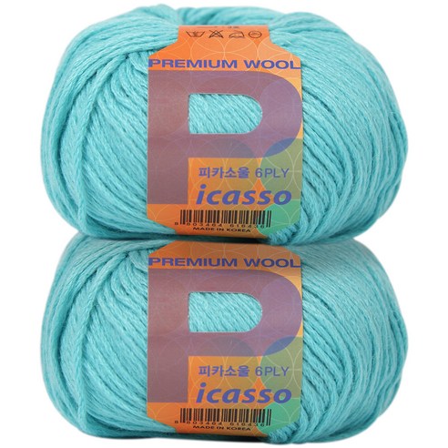 피카소 울 6PLY 뜨개실 2p, 33 (마린)