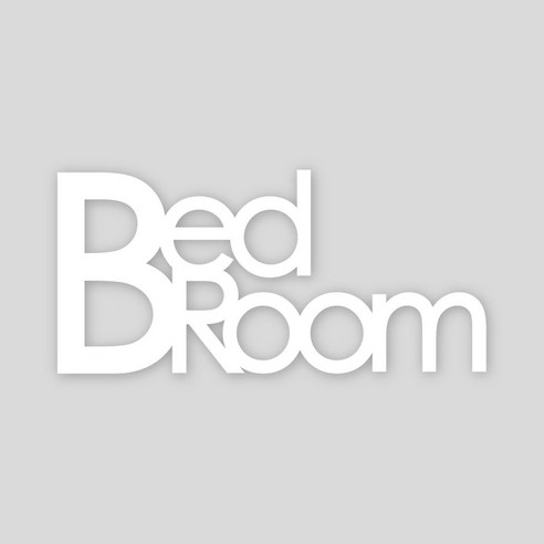 디자인신드롬 Bed Room 문패/도어사인, 화이트