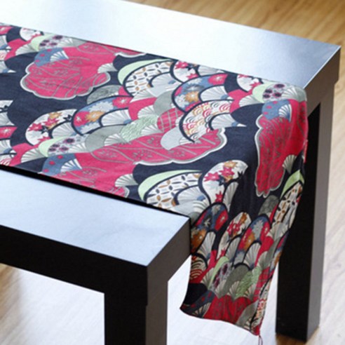 Noland 일본풍 테이블 러너, 레드, 30 x 200 cm