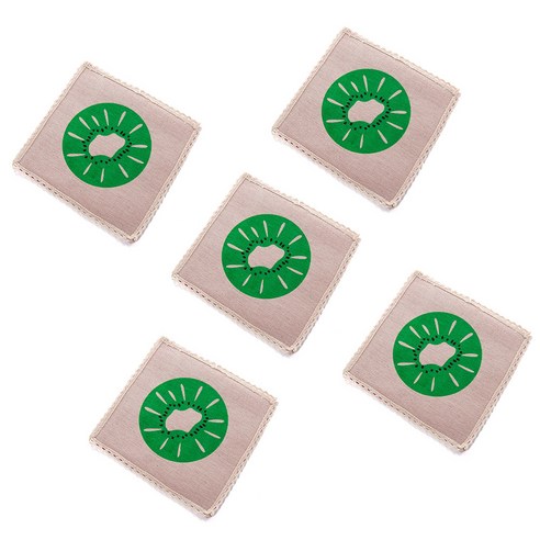 리빙팝 과일 멀티 매트 5p, 키위