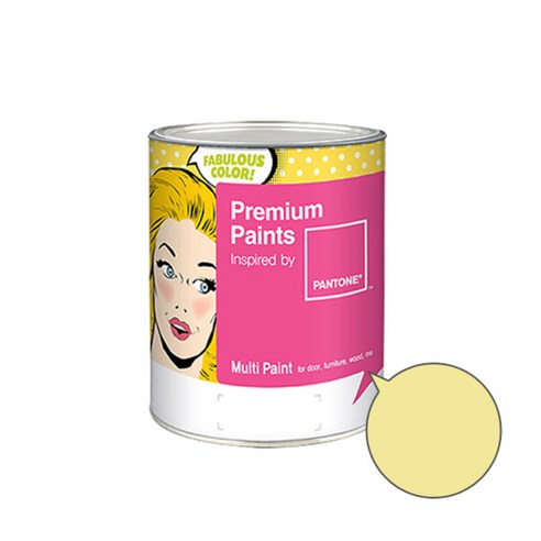 노루페인트 팬톤 멀티 에그쉘광 페인트 1L, 레몬에이드(12-0721)