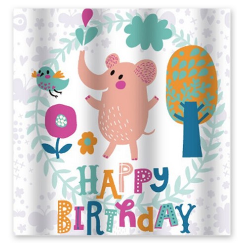 비케이 BK011 생일 축하해 핑크 코끼리180 x 200 cm, 1개