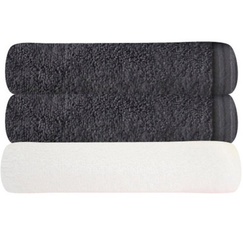 송월타월 수건 헤이즈 180g 2p + cs34 흰색, 진회색, 1세트